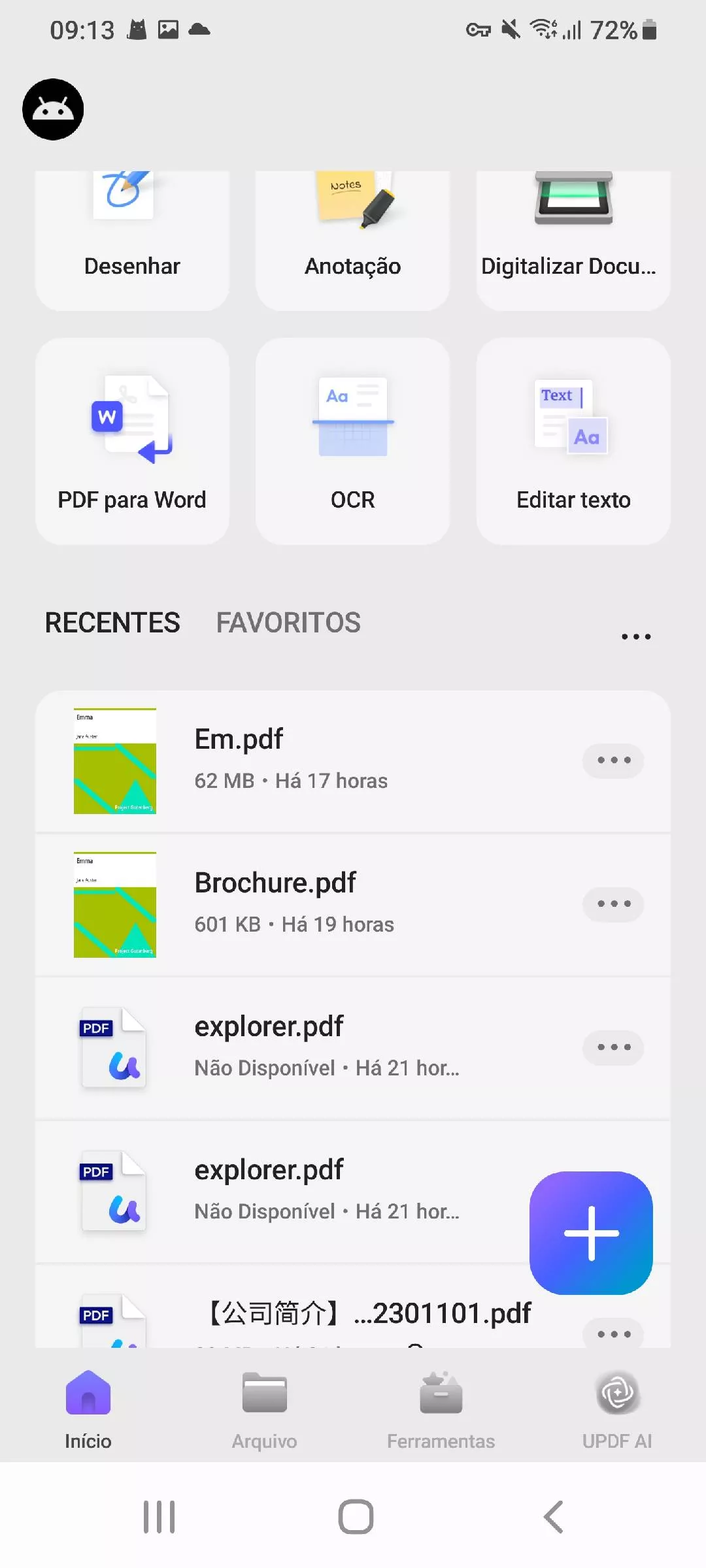 toque na opção "ferramentas" localizada na parte inferior.