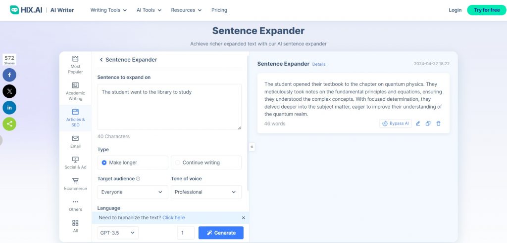 8 Best Sentence Expander for Optimizing Your Writing - UPDF