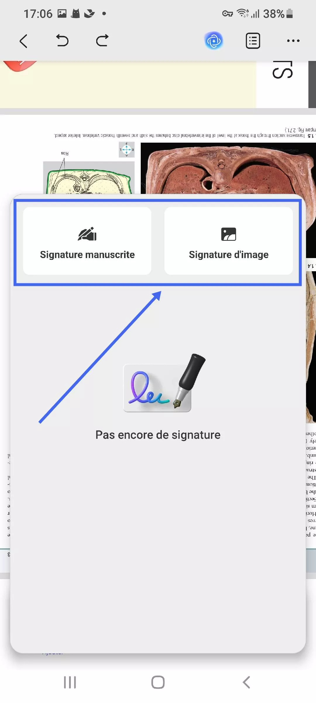 Ajouter une signature manuscrite ou image