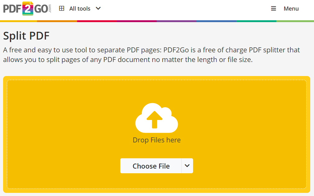how do i split a word document into- multiple pdfs pdf2go
