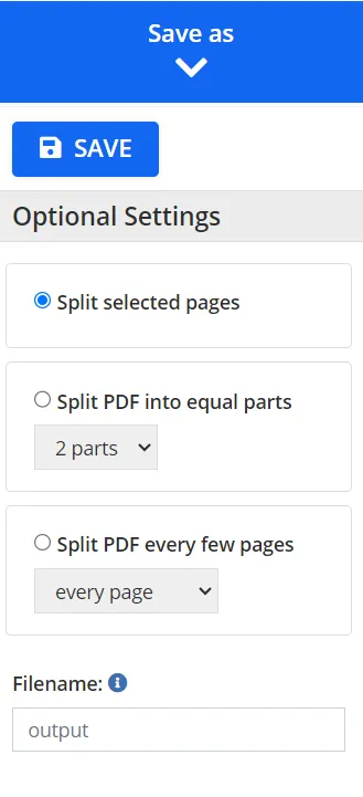 how do i split a word document into- multiple pdfs save