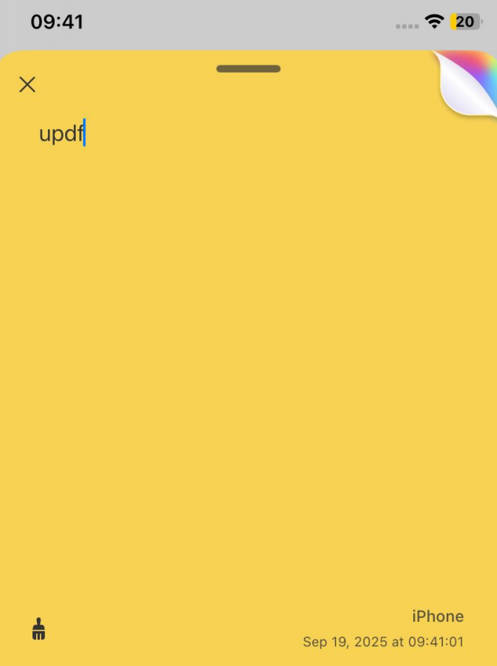 pdf sticky notes updf android