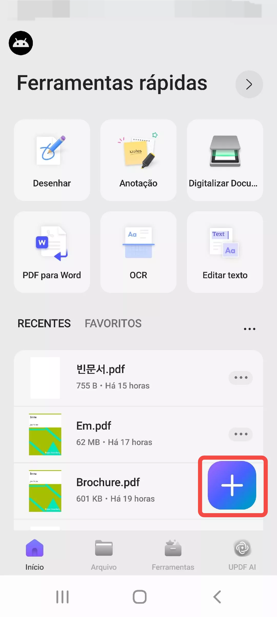 ferramentas rápidas