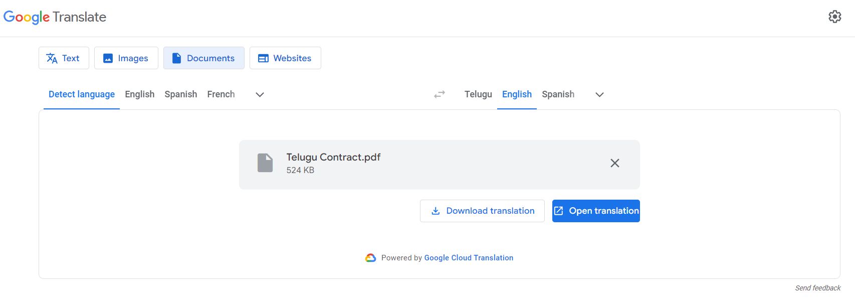 telugu to english translation pdf google translate
