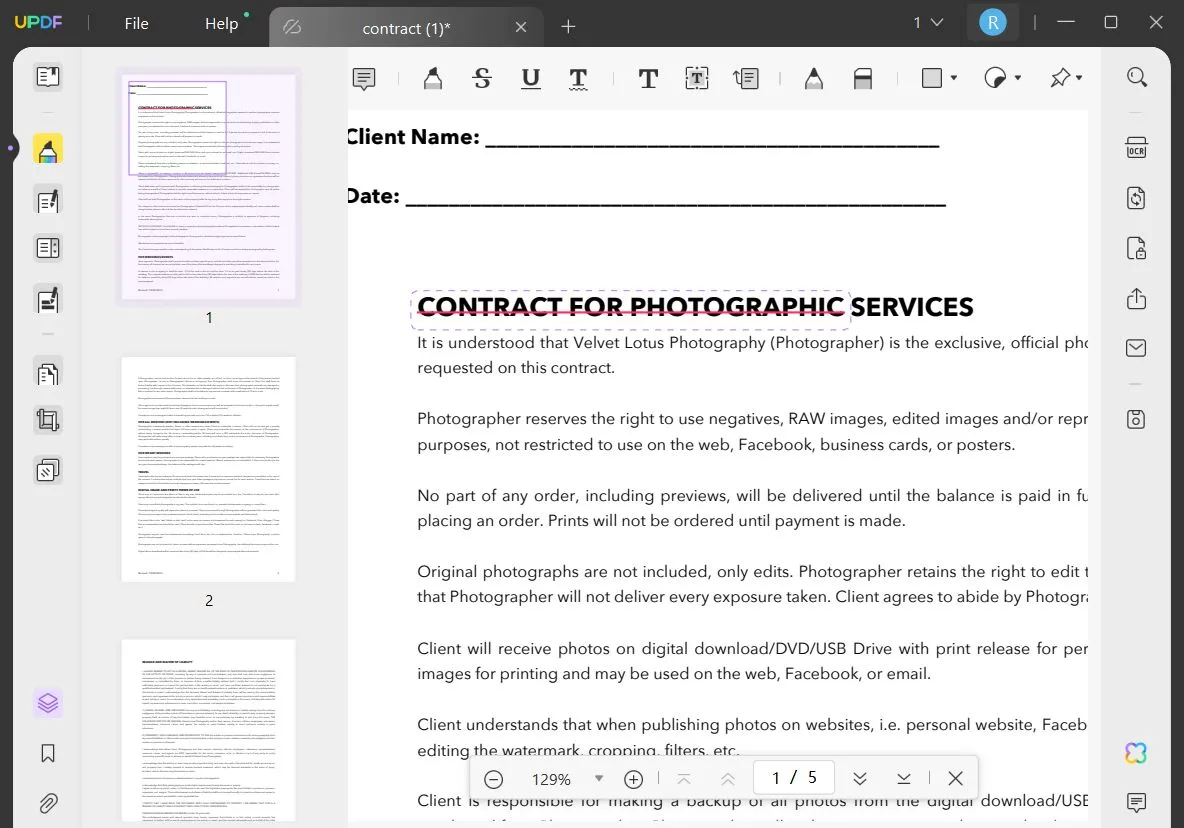 track changes in pdf updf annotate