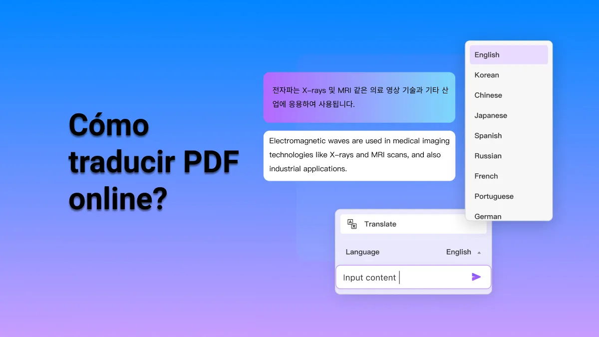 ¿Cómo traducir PDF online gratis?