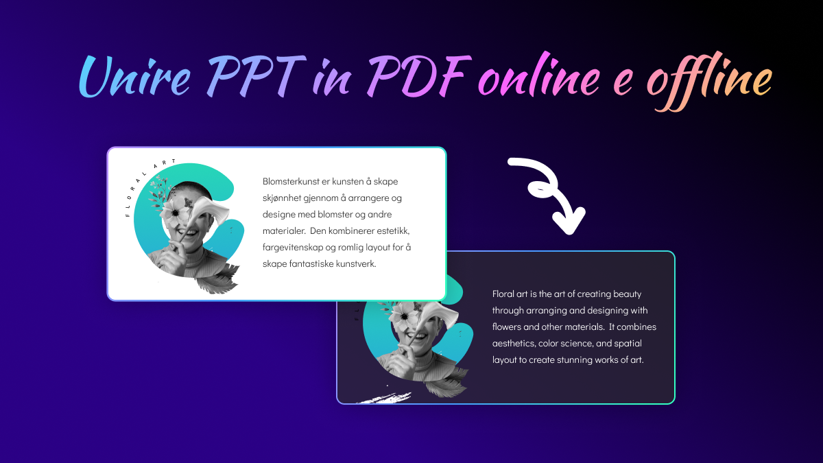 Unire PPT in PDF online e offline | UPDF