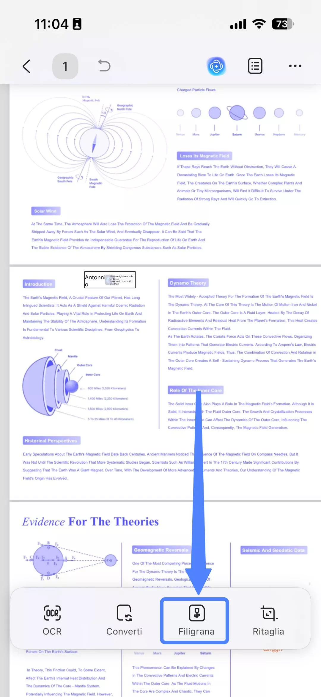 Crea e aggiungi una filigrana in PDF