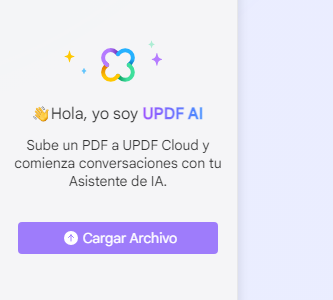 updf ai cargar archivo