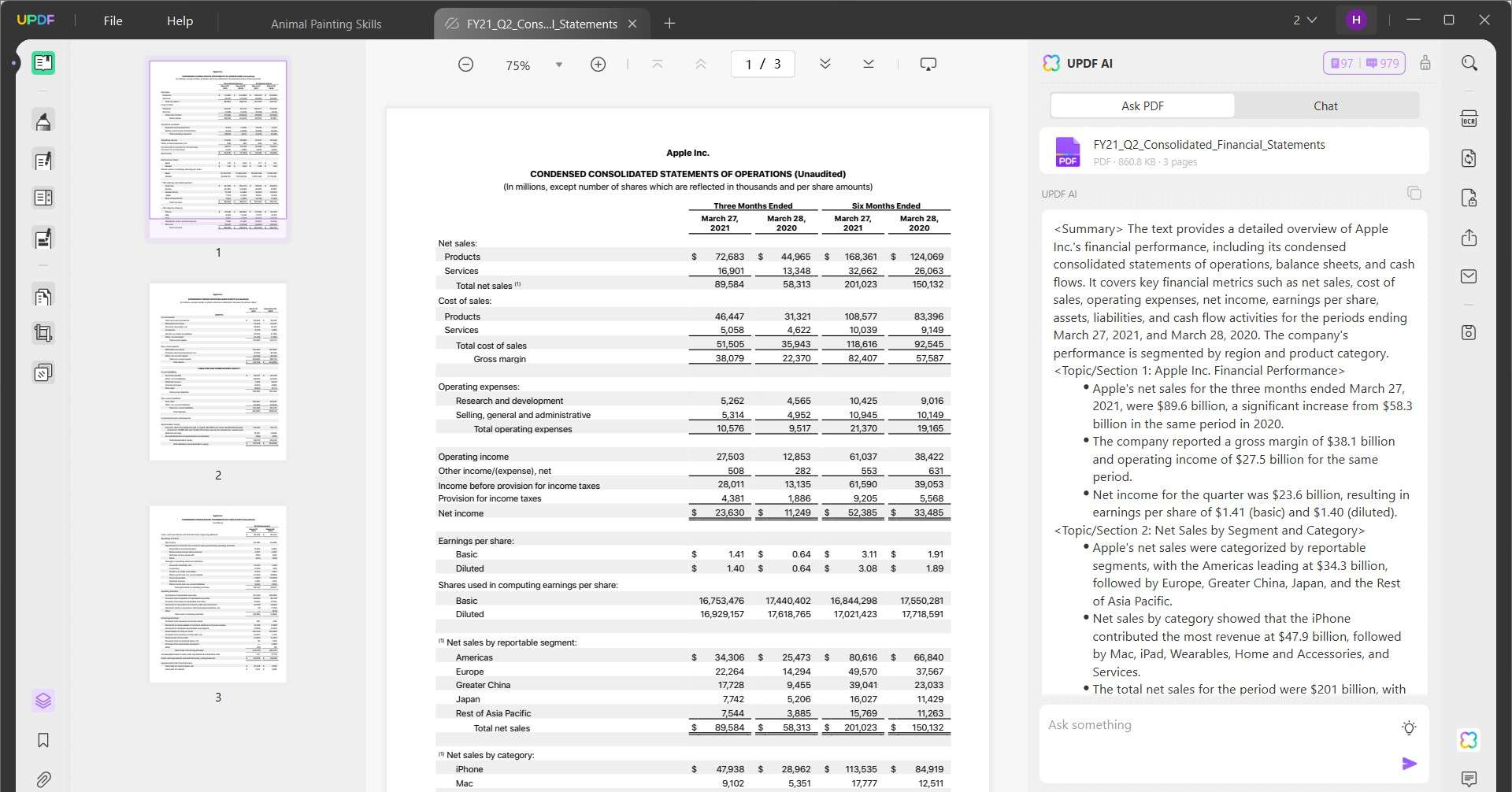 adobe acrobat ai vs updf ai updf summarize