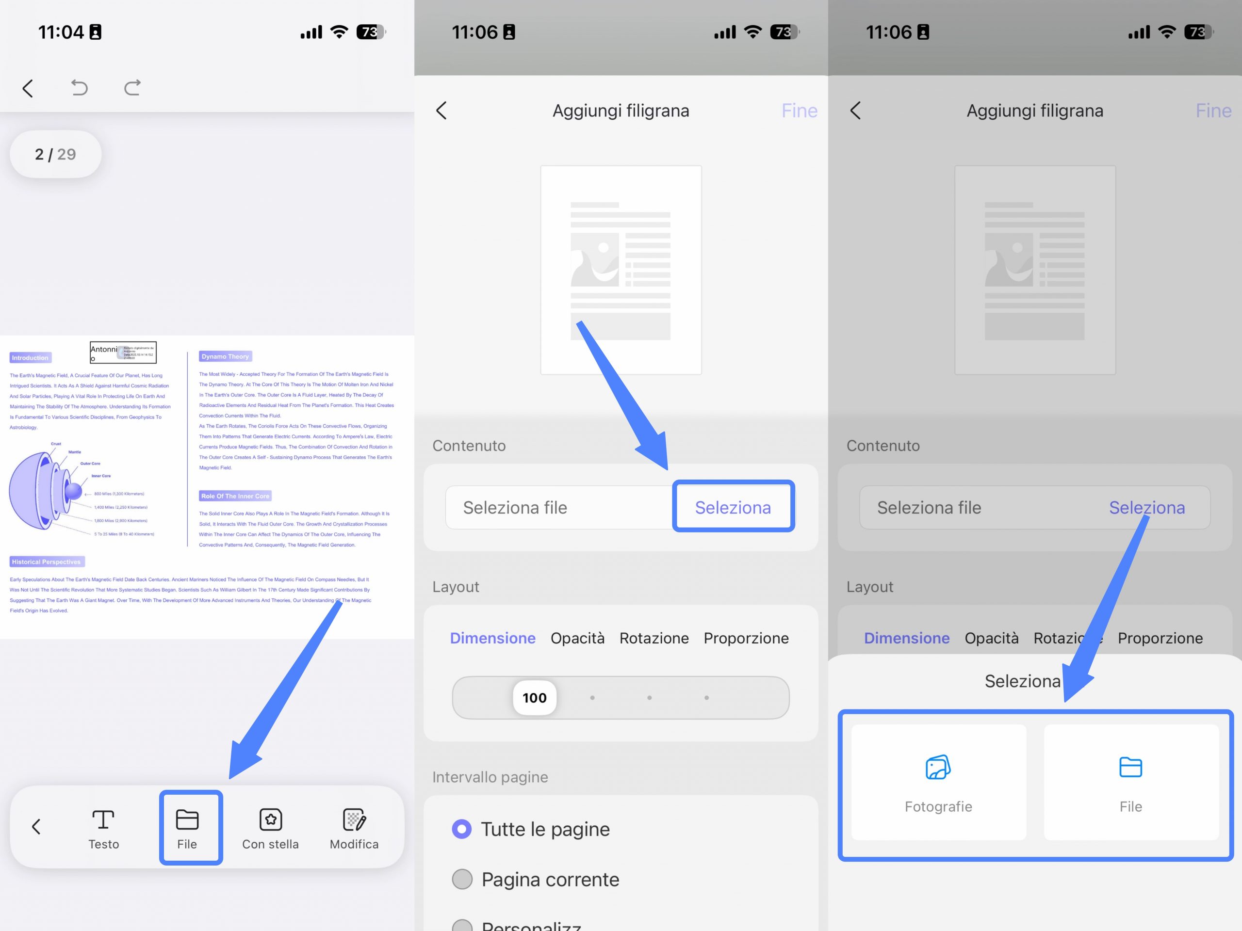 create watermark from file ios 