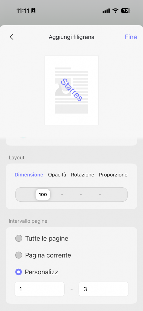customzie watermark ios 