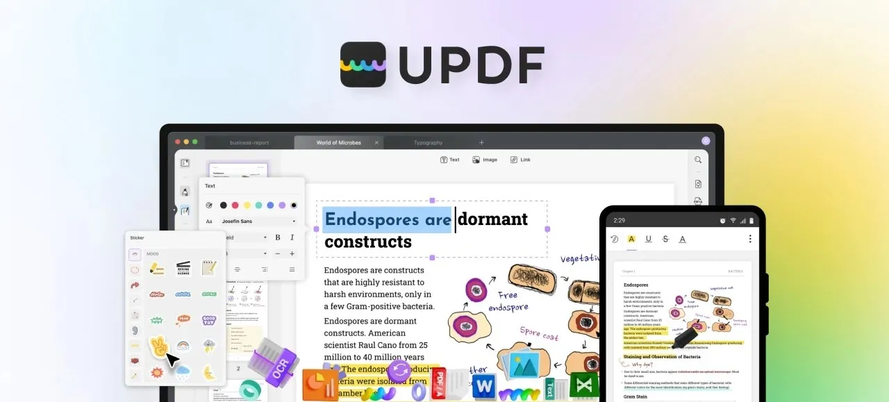 interactive pdf creator updf