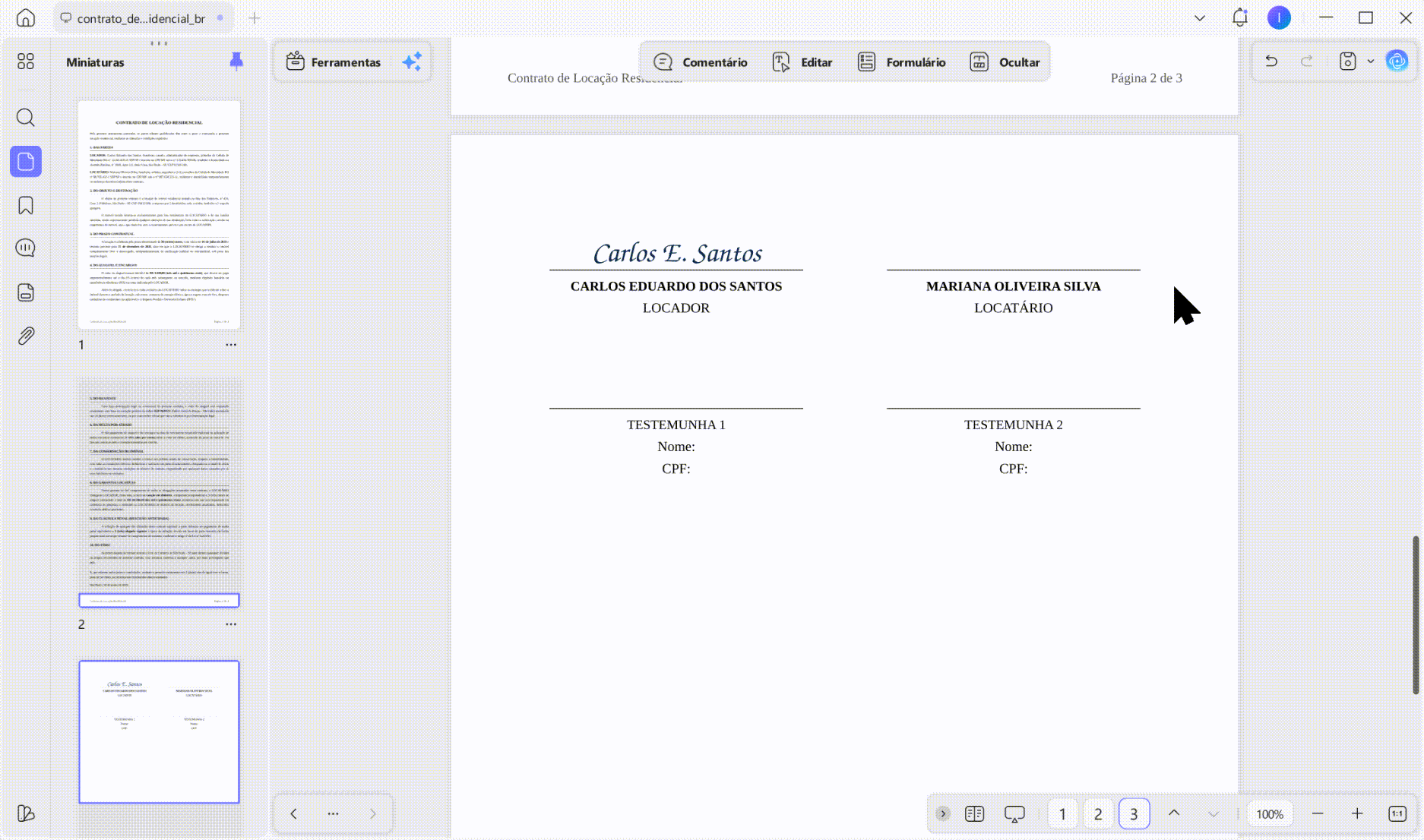 realizar a assinatura eletrônica de PDF com o UPDF