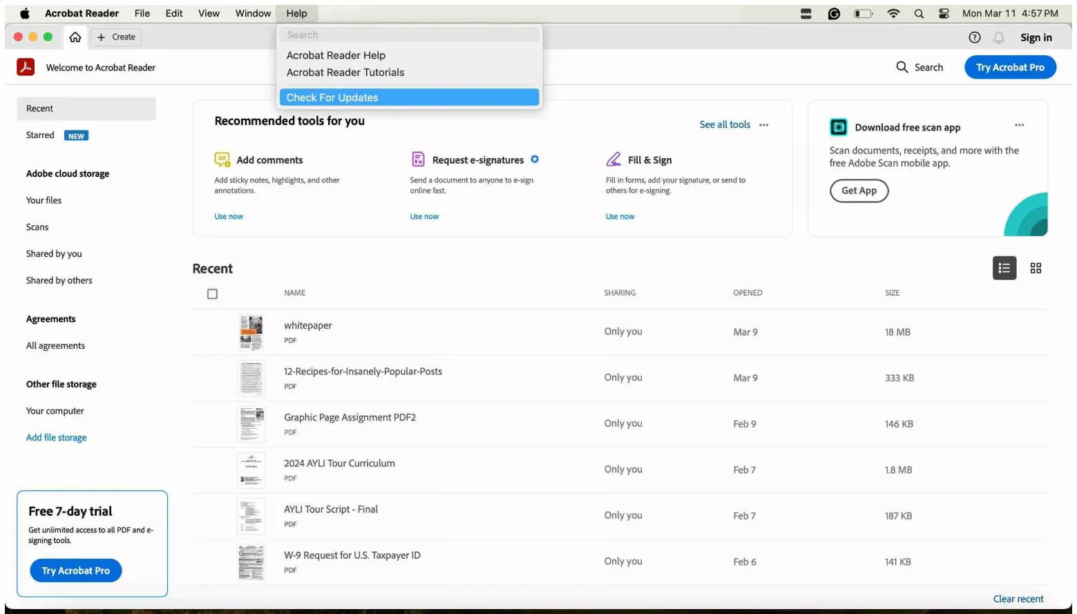 update adobe to fix PDF to Word not converting correctly