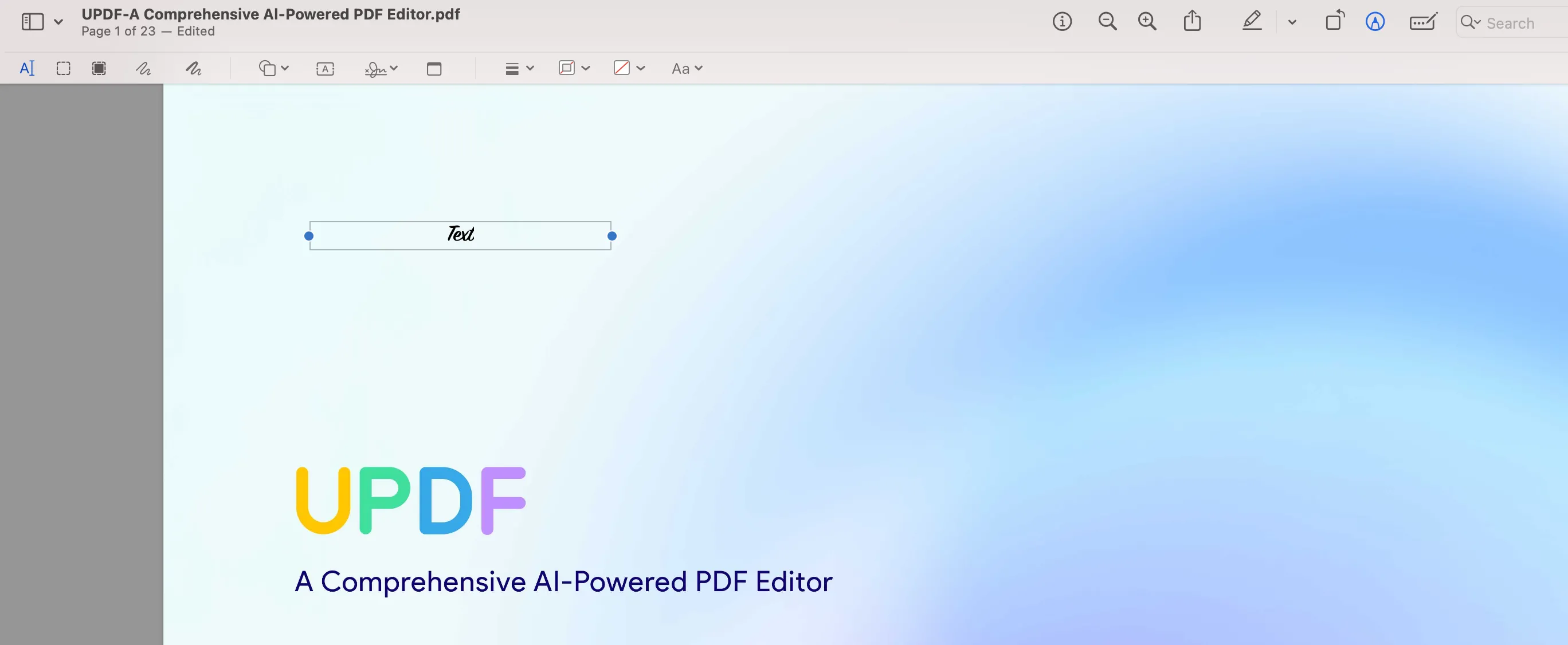 Cómo agregar texto a un PDF en Mac Texto a PDF en Mac con vista previa