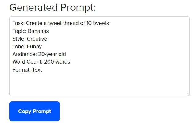 ai prompt generator Copy Prompt  