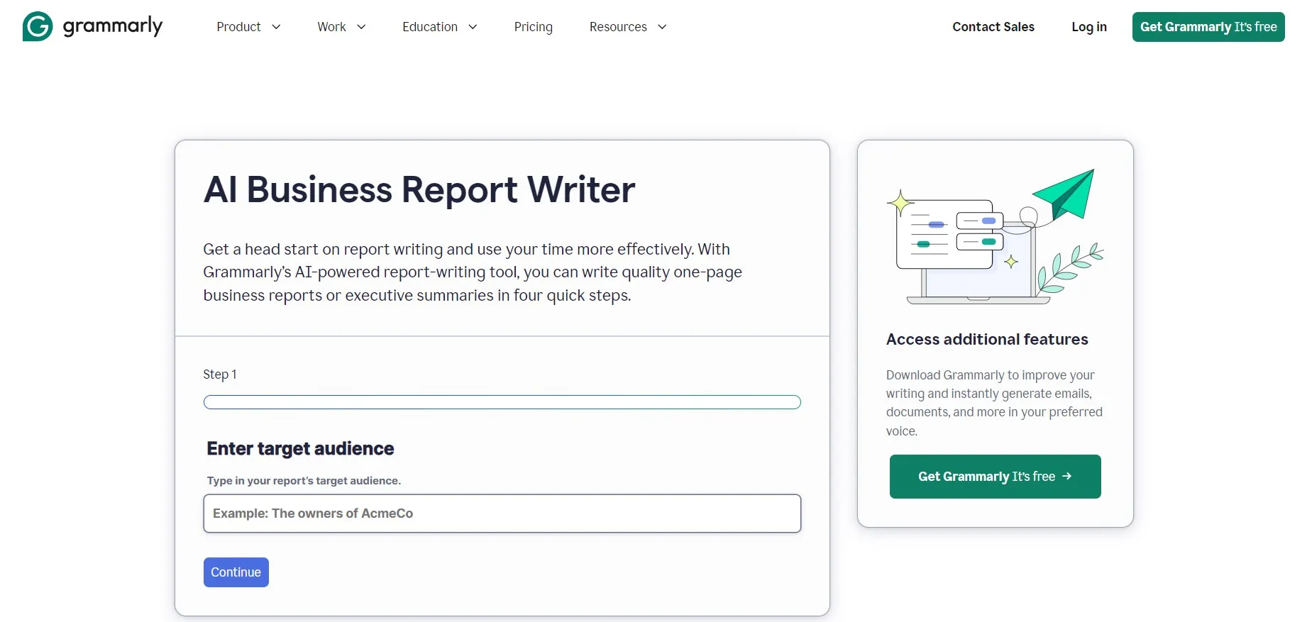 ai report writer grammarly