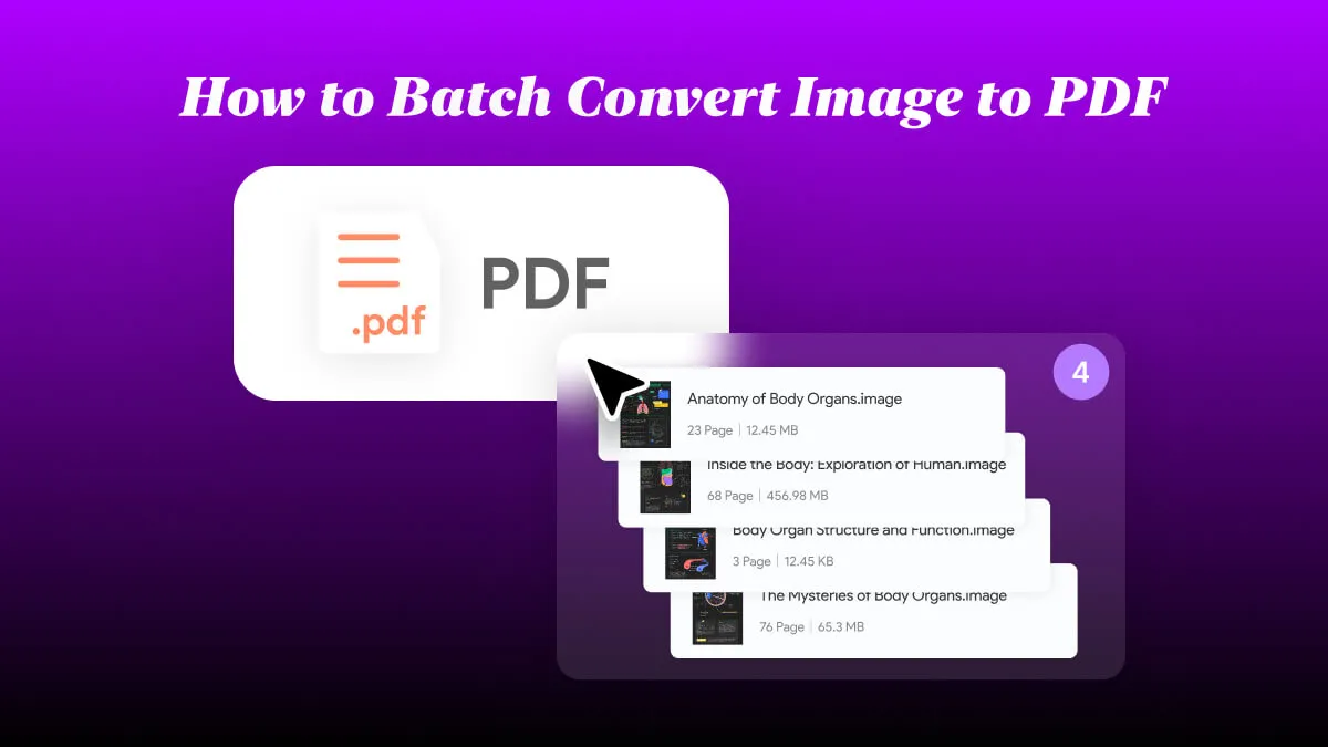 How to Batch Convert Image to PDF? (Windows, Mac, Android, iOS)