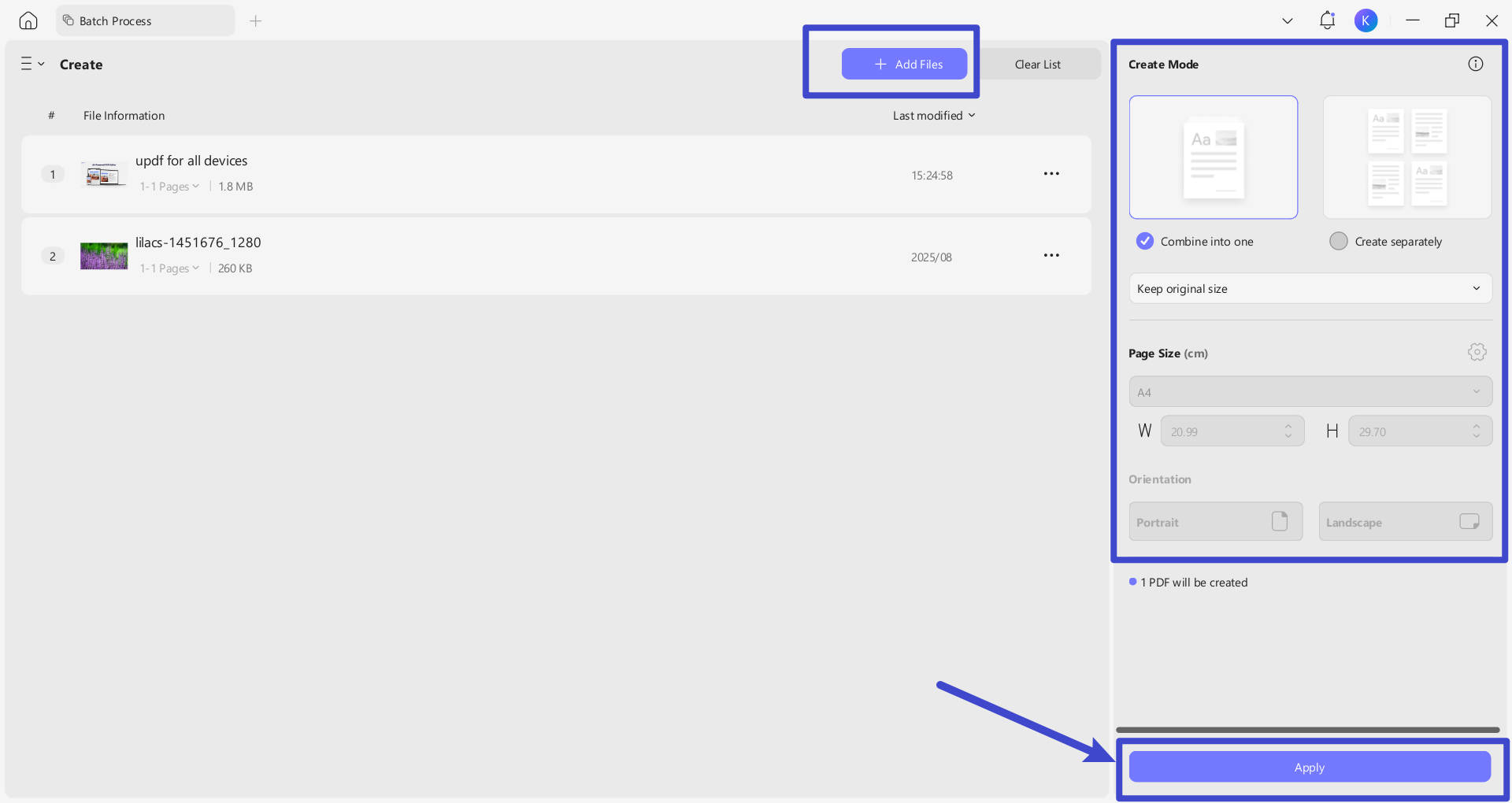 batch create pdf 2