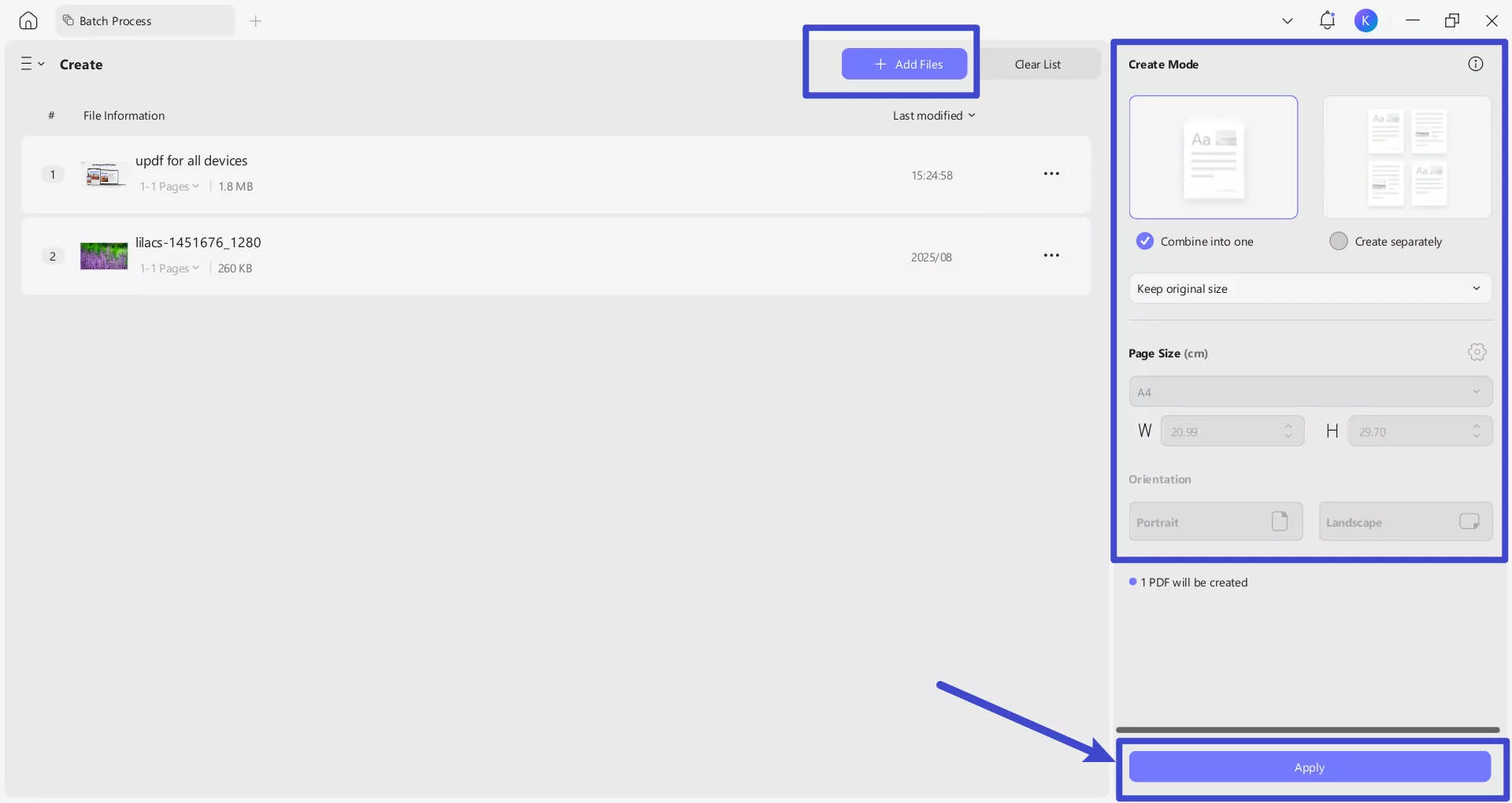 batch create pdf 2