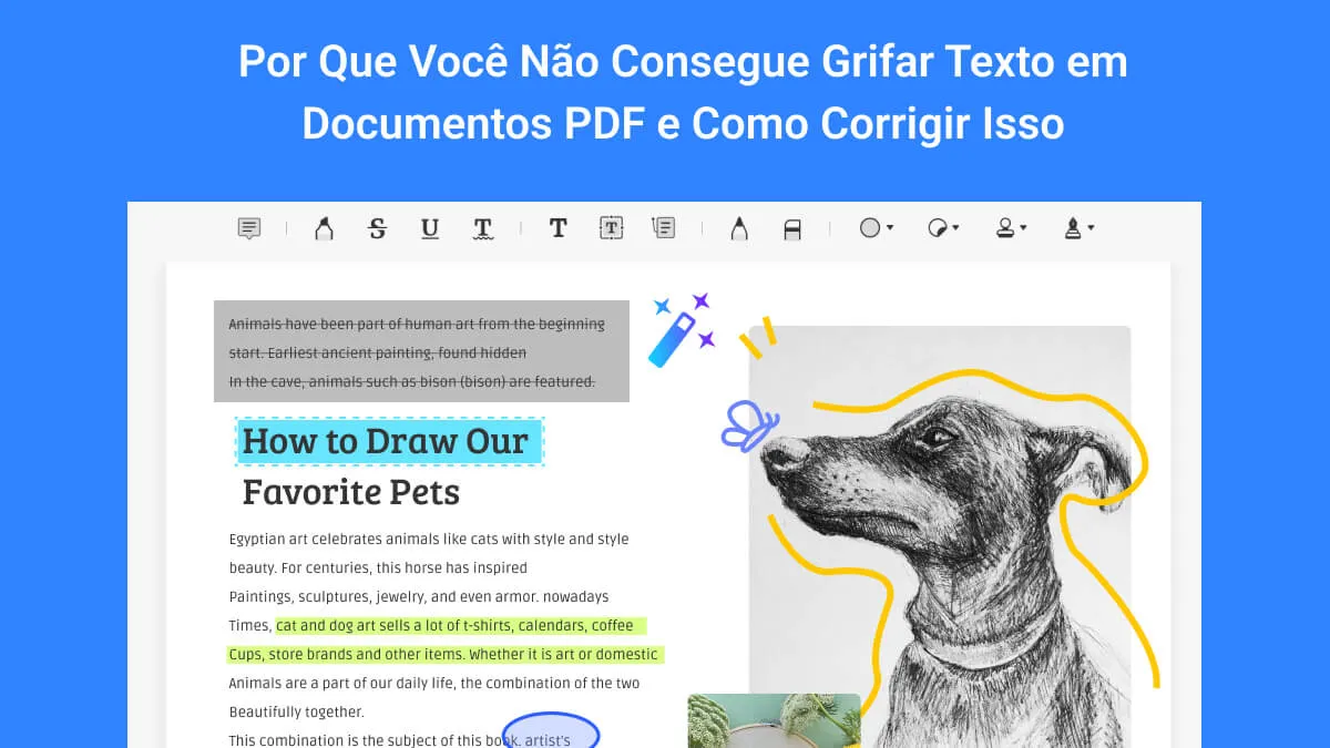 Por Que Você Não Consegue Grifar Texto em Documentos PDF e Como Corrigir Isso