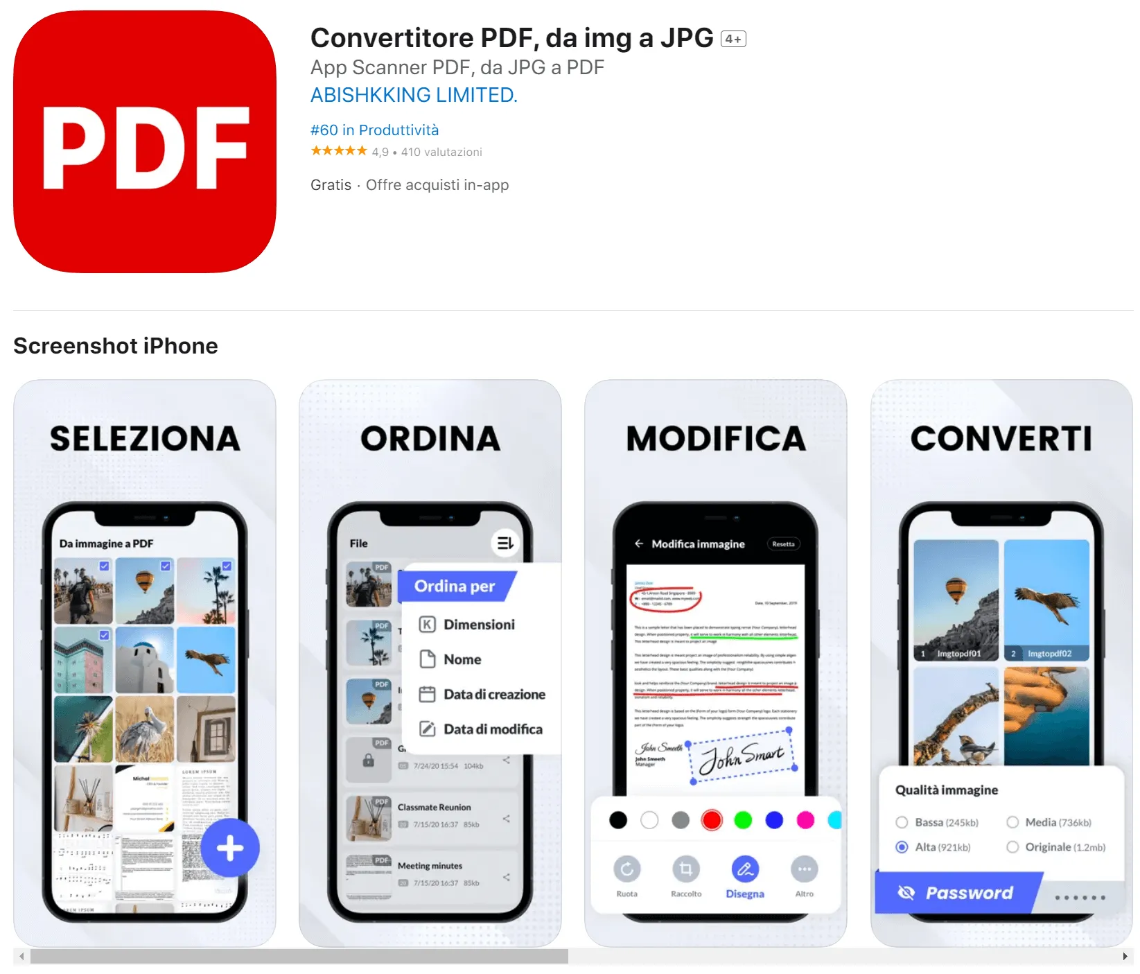 migliore convertitore PDF per iPhone PDF Converter