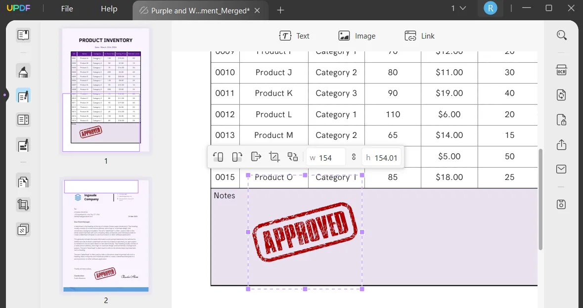 copy stamp for pdf Paste the image stamp to PDF with UPDF