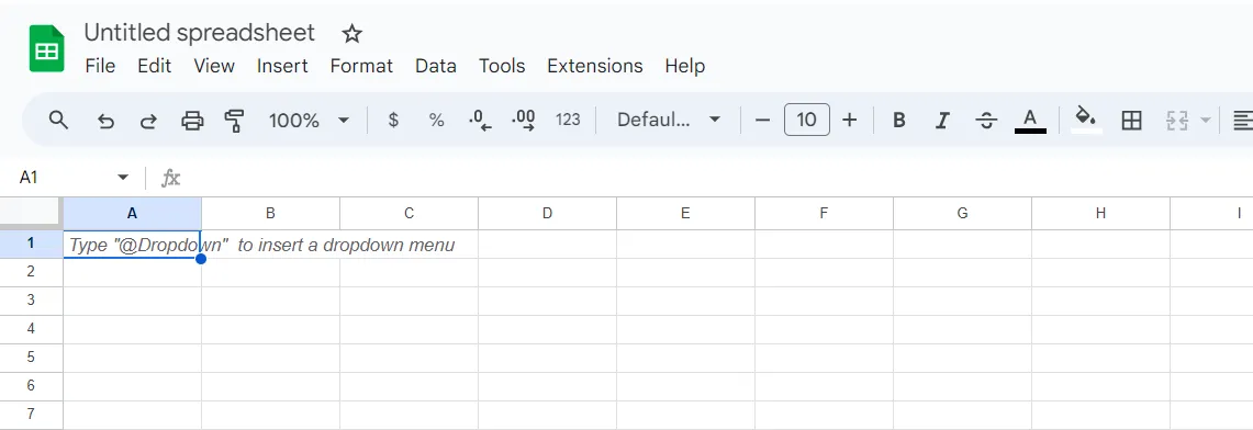 Erstellen Sie eine Tabelle im PDF-Format und öffnen Sie die Google-Tabelle.