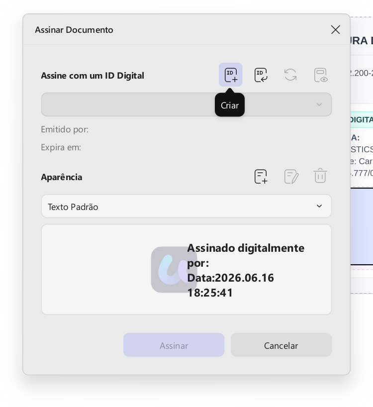 assinar documento