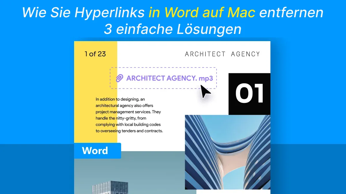 Die Hyperlinks in Word schnell auf Mac entfernen!