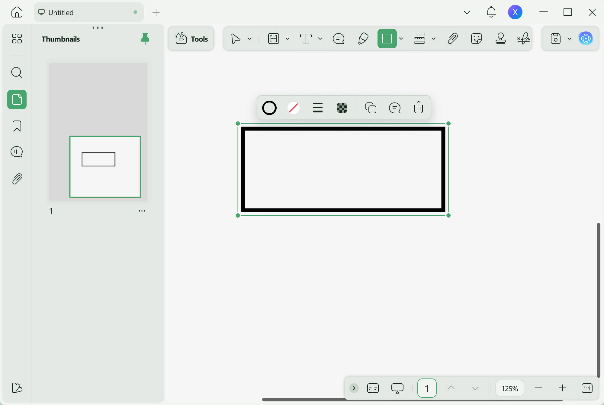 create a table in pdf adjust the shape size and position in UPDF