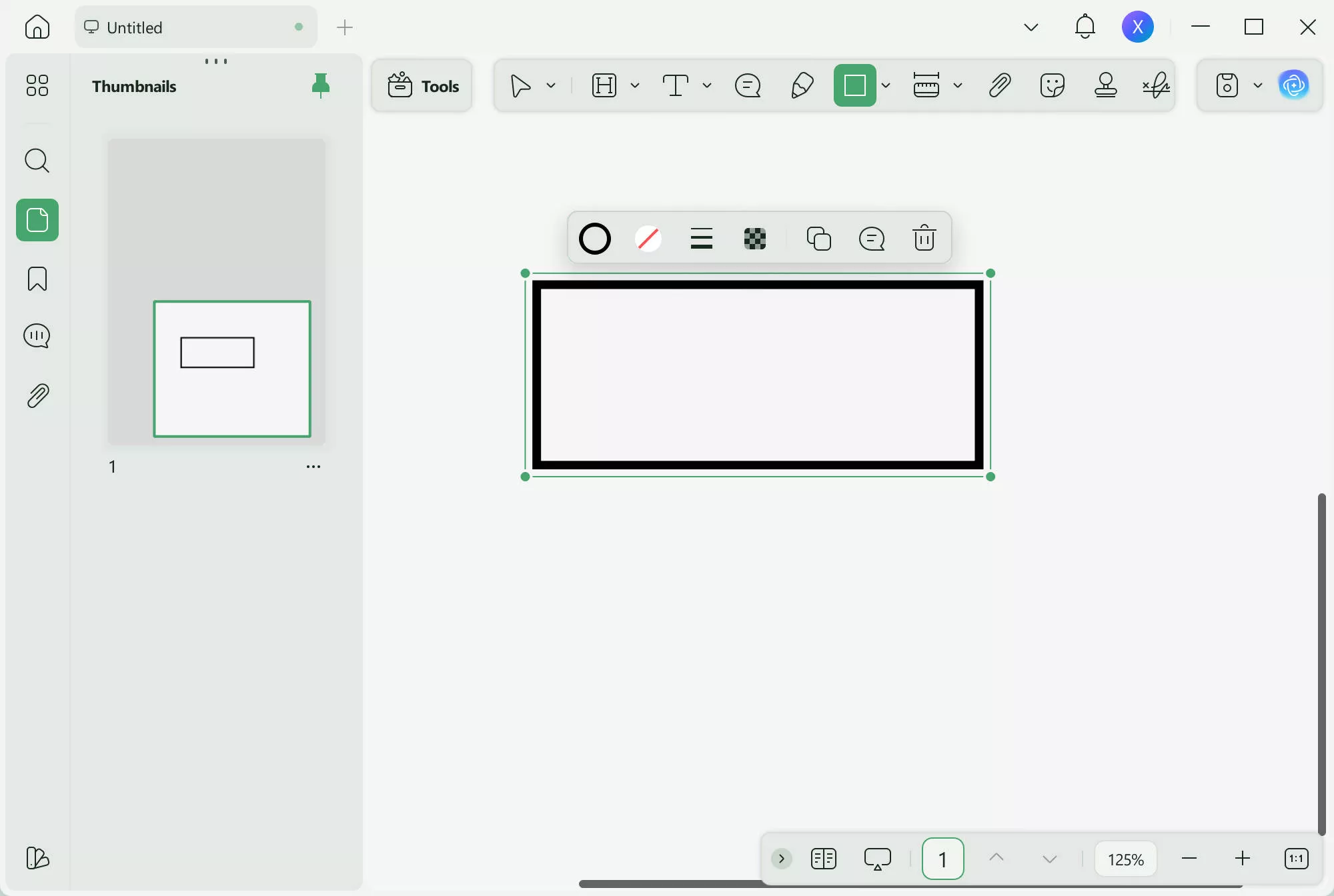 create a table in pdf adjust the shape size and position in UPDF