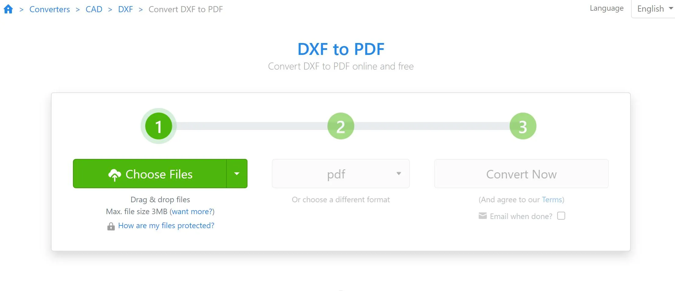 dxf to pdf zamzar