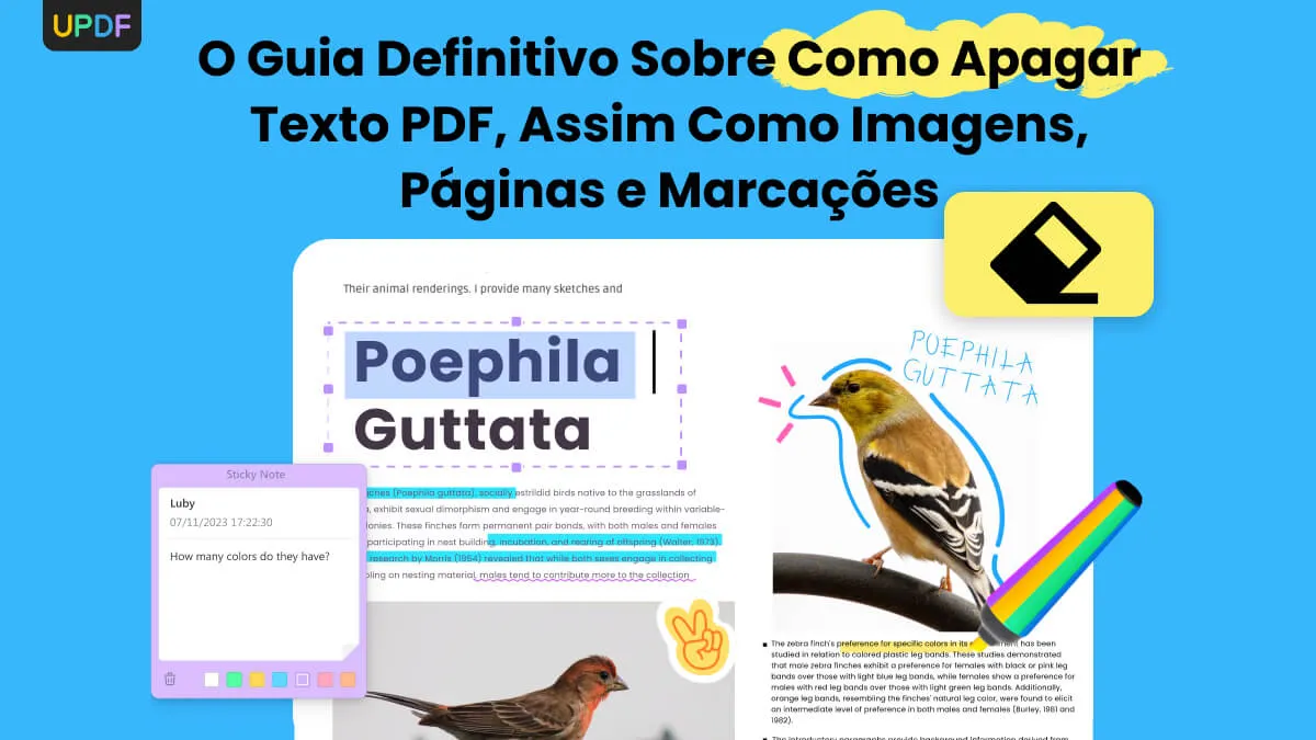 O Guia Definitivo Sobre Como Apagar Texto PDF, Assim Como Imagens, Páginas e Marcações