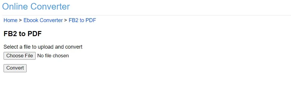 fb2 to pdf onlineconveter
