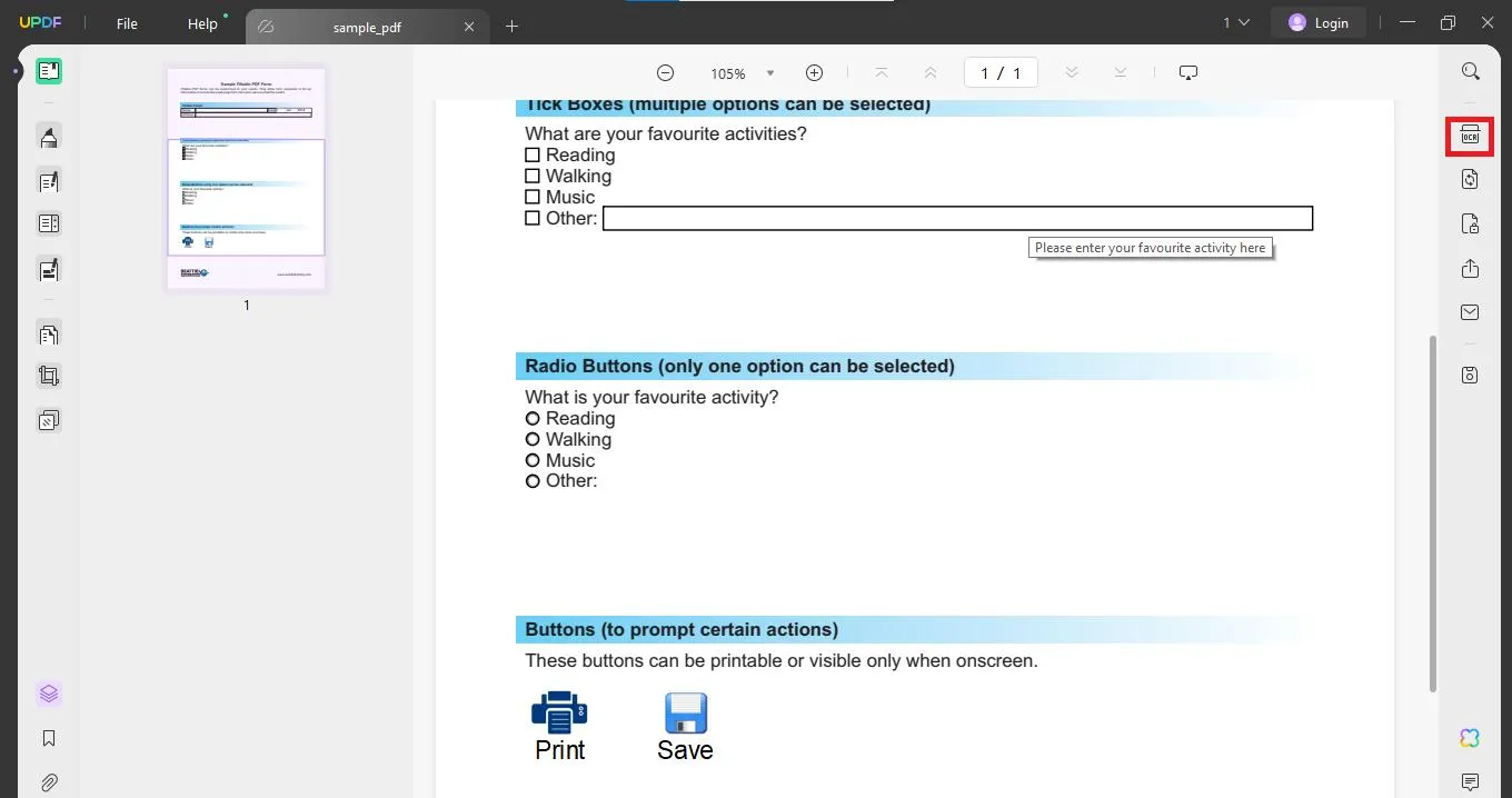 Convertire un PDF compilabile in un PDF normale convertendolo in un PDF solo immagine