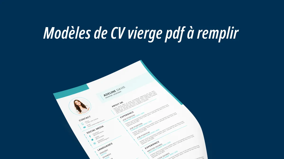 Comment rédiger un CV vierge à remplir au format PDF en 2024