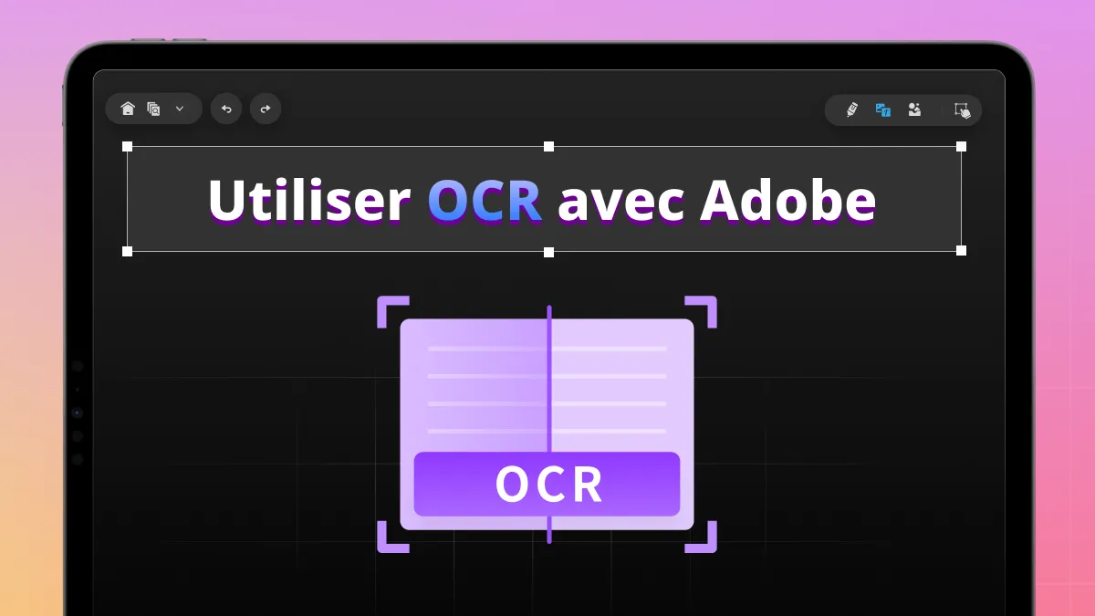 Utilisez l'OCR d'Adobe Acrobat pour rendre le PDF scanné éditable