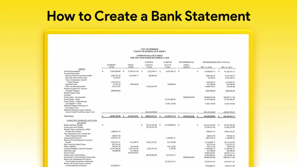 A Comprehensive Guide on How to Create a Bank Statement
