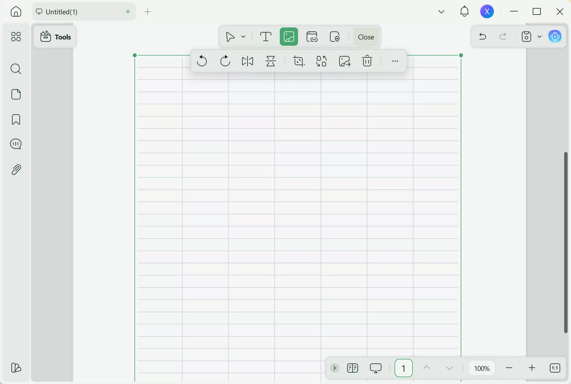 insert image of table