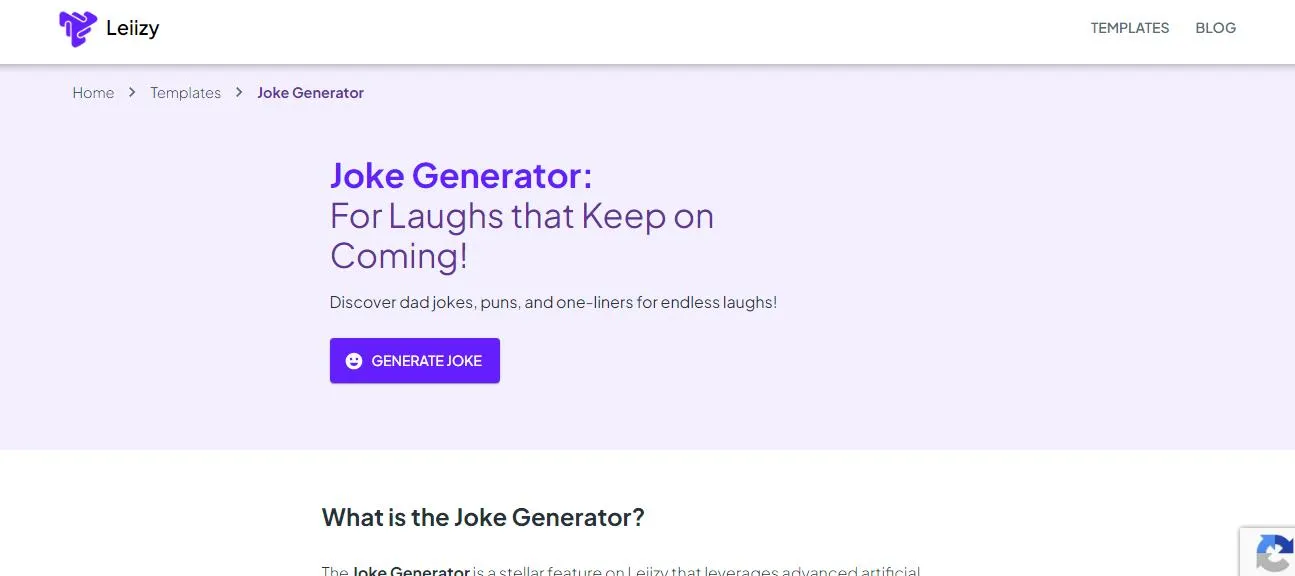  Leiizy AI Joke Generator 