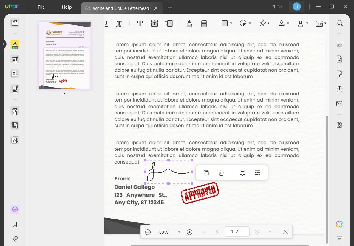 Rendere un PDF firmabile utilizzando la funzione Firma