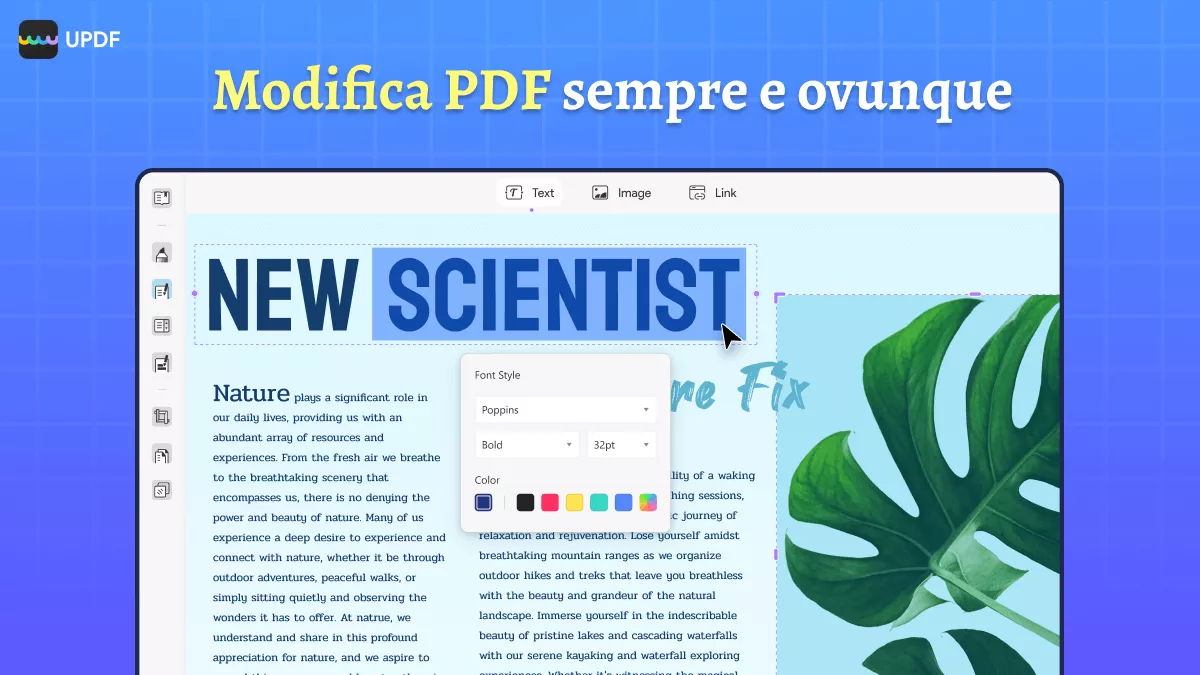 Modifica tutti gli elementi di un PDF con facilità