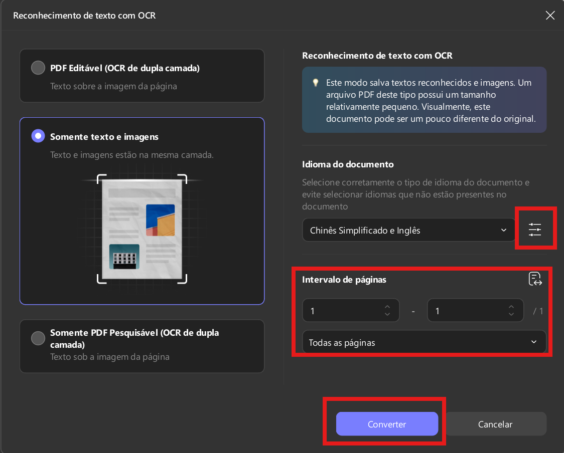 pdf não editável