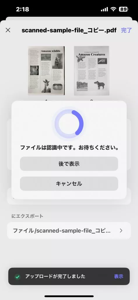 PDFをOCRで認識する