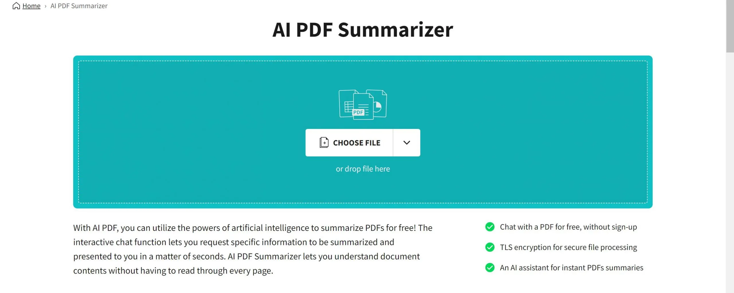 online pdf summarizer SmallPDF