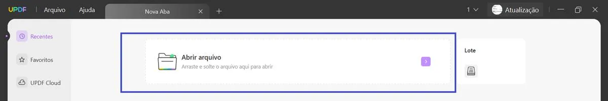 Abra o arquivo no UPDF para personalizar o modelo de currículo para empregos comerciais