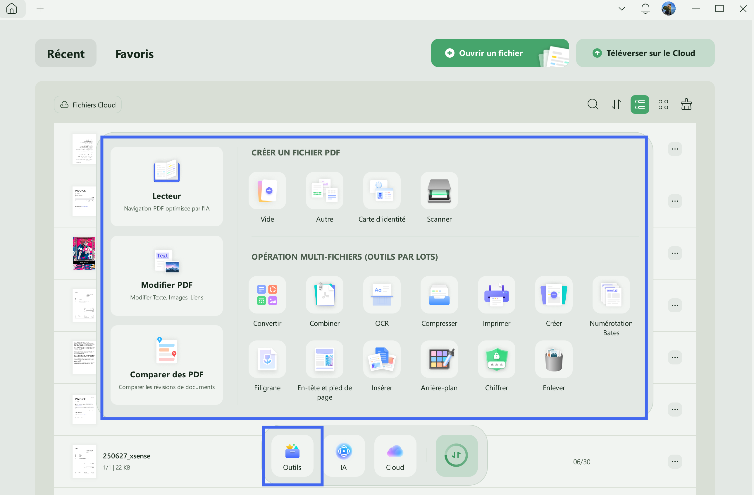 updf hors ligne pour l'édition et l'annotation