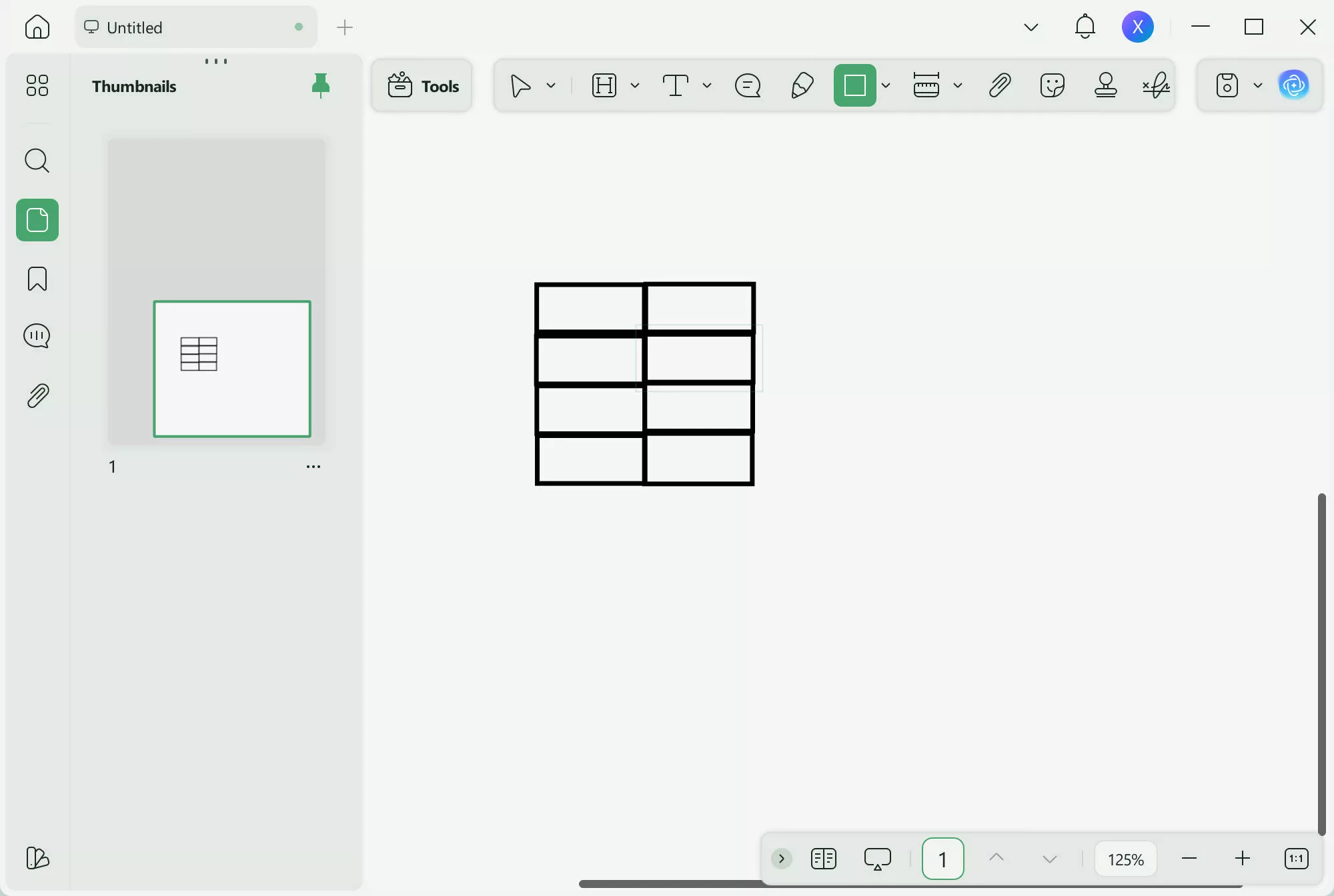 create a table in pdf copy and paste the rectangle to create a PDF table in UPDF